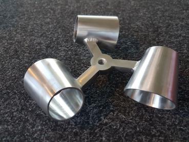 Becherrührer Typ SRT-Fluidjet Werkstoff 1.4571/1.4404 mit Staudruck-Mischprinzip.