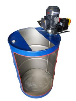 Fassrührer für 200 Liter Stahlfässer mit Spundloch 2"