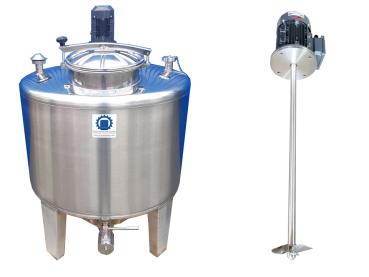 734L stainless steel vessel with propeller agitator