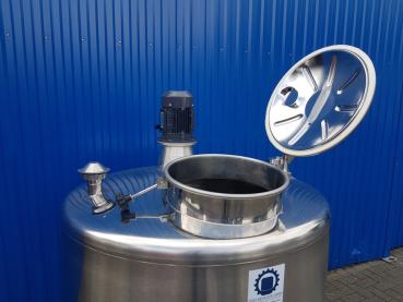 734L stainless steel vessel with propeller agitator