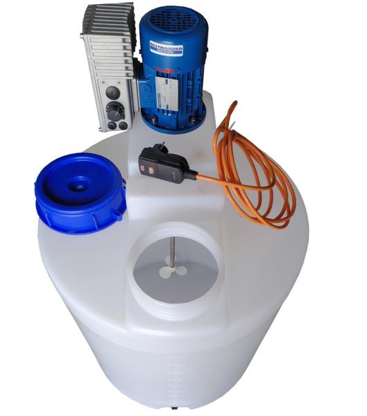 200-litre PE dosing tank plastic container with speed adjustable high-speed mixer