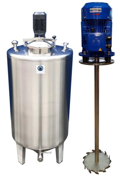 1533L Edelstahlbehälter mit Dissolver