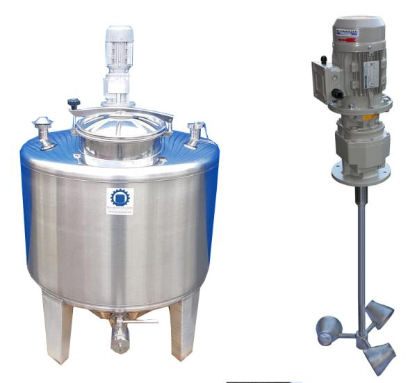 734L Stainless steel vessel with cone stirrer agitator