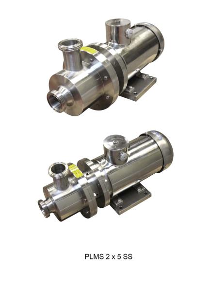 PLMS 2 x 5 Single Seal Inline High Shear Mixer
